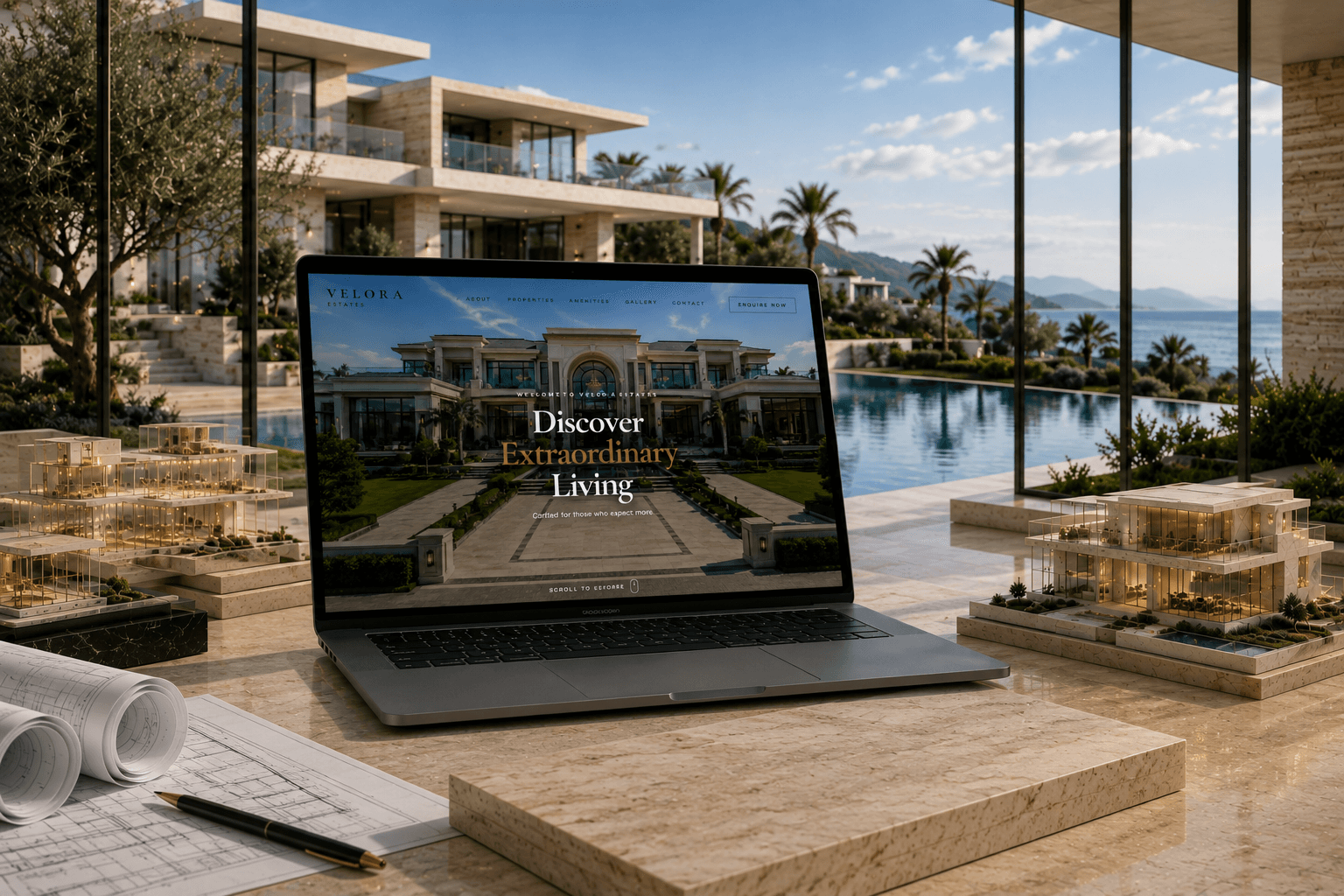 Luxury real estate background
